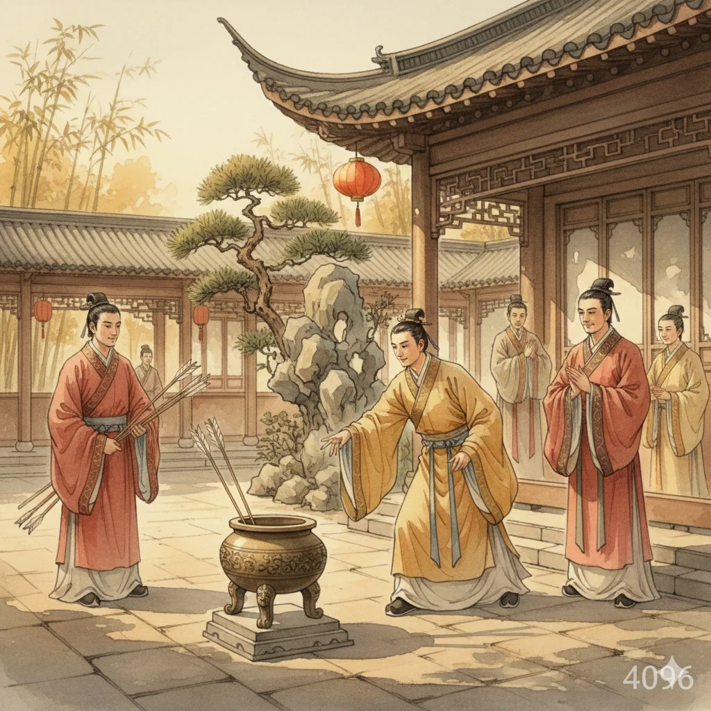 古代投壶场景